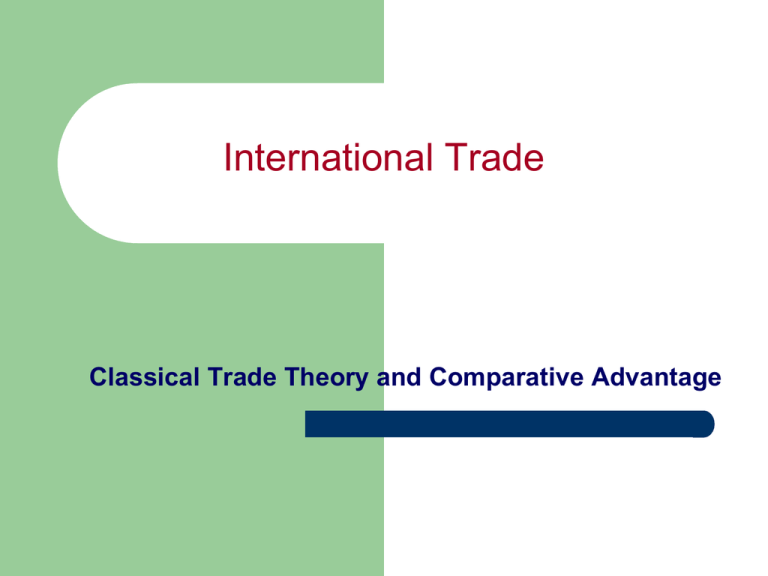 International Trade Course Description