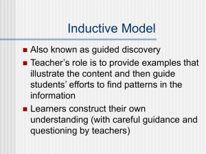 Inductive Model Prese