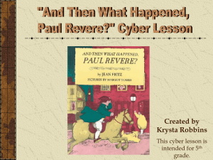 And then What Happened Paul Revere?