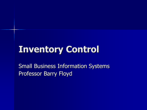 Inventory Control