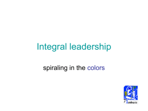 Integral leadership