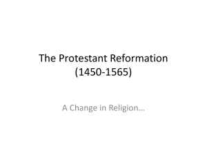 The Protestant Reformation (1450