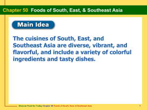 Chapter 50 Foods of South, East, & Southeast Asia
