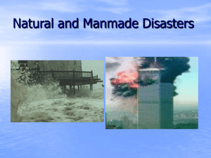 Natural and Manmade Disasters