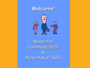 Nonverbal Communication and Presentation Techniques