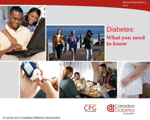 Diabetes: What you need to know