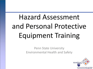 Hazard Assessment Forms - Environmental Health and Safety