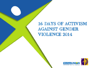 16 Days of Activism Powerpoint presentation