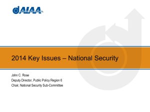 National Security Key Issues Deck