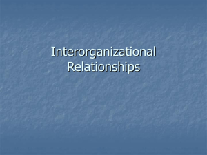 Chapter 5: Interorganizational Relationships