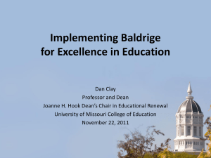 Barriers to Implementation in Higher Education