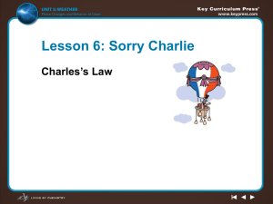 Charles`s law