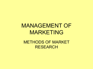 2. Method of market research