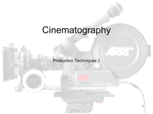 Cinematography - Chichester Online