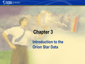 Orion Star Demo Data
