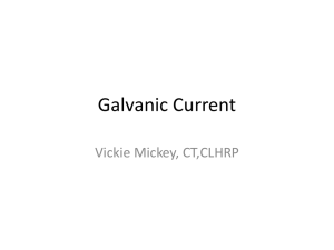 Galvanic Current - Cosmetic Therapy Training Center