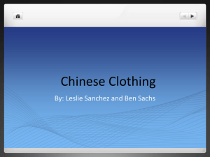 Waita_China_PPT_2013_files/Chinese Clothing