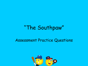 The Southpaw Assessment Practice