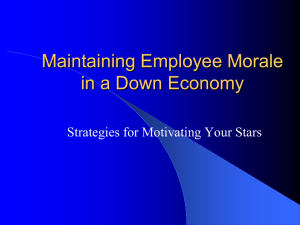 Maintaining Employee Morale in a Down Economy