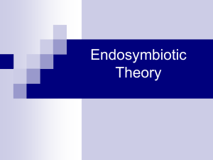 Notes - Endosymbiotic Theory