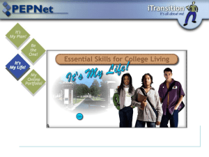 Essential Skills for College Living: It`s My Life!