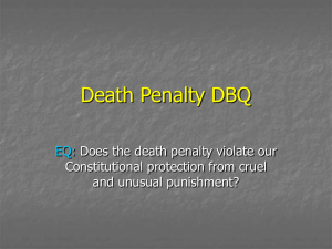 Death Penalty DBQ