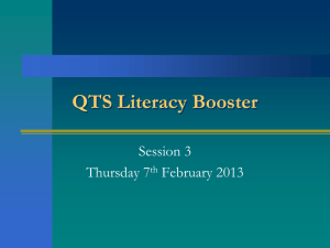 QTS Literacy Booster