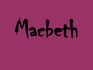 Macbeth Descriptive Writing
