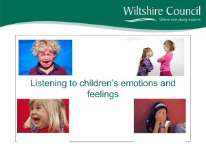 Workshop E ~ Listening to Children`s Feelings