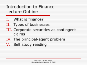 Chapter 1: Introduction to Corporate Finance
