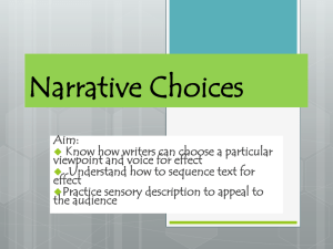 Narrative Viewpoint and Voice