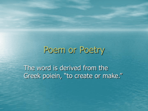 poetry Overview
