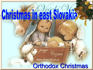 Christmas on the east Slovakia
