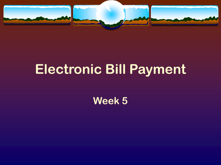 What Is A Electronic Bill Payment System