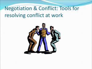 CONFLICT RESOLUTION PROJECT PAPER RUBRIC (Week 5)