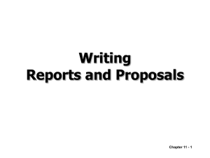 Writing Business Reports and Proposals