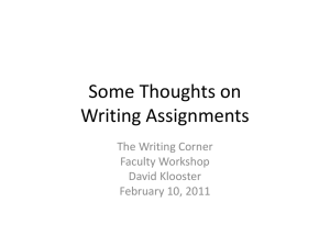 Assignments that Help Students Write Well