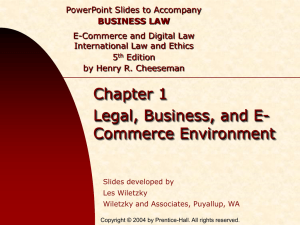 Chapter 001 - Legal, Business, & E-Commerce