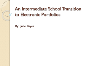 An Intermediate School Transition to Electronic