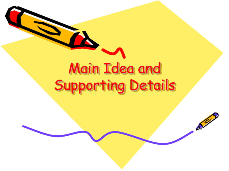 Main Idea PowerPoint