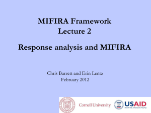 2 Response analysis and MIFIRA