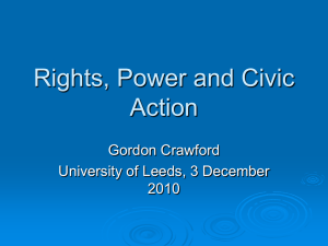Introduction - Prof. Gordon Crawford, University of Leeds