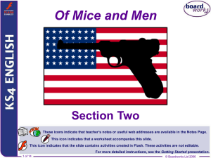 Of Mice and Men - Section Two - PBworks