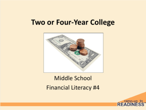 Two or Four-Year College - Ramp