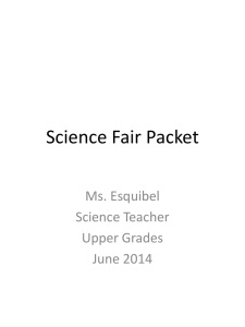 Science Fair Packet