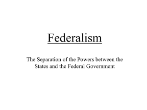 Federalism - Michigan State University
