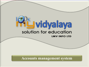 Accounts management system - school management software