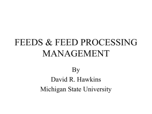 FEEDS & FEED PROCESSING MANAGEMENT