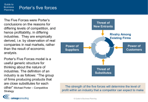 Porter`s 5 Forces - Guide to Business Planning