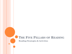 TUSD Title I - The Five Pillars of Reading